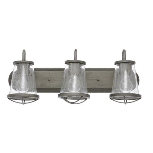 HOME DECO Home Decorators 24 in. Georgina 3-Light Steel Industrial Bathroom Vanity Light (HB2626-322)