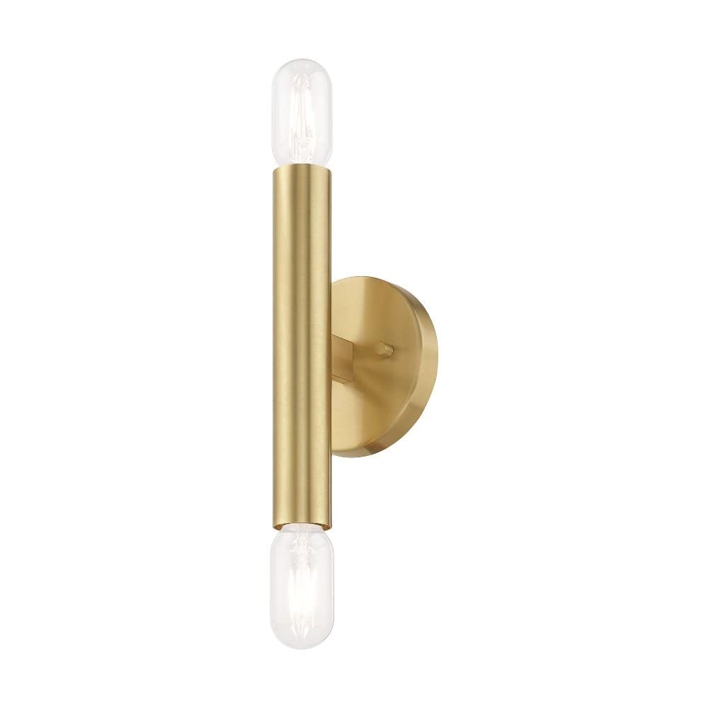 Livex Lighting 2 Lt Satin Brass ADA Wall Sconce