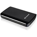 Transcend 640 GB 2.5-Inch USB 2.0 Portable External Hard Drive for Mac and PC TS640GSJ25D2 (Black)