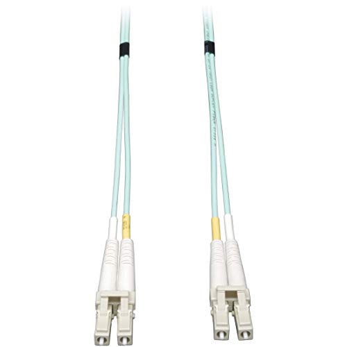 Tripp Lite 10Gb Duplex Multimode 50/125 OM3 LSZH Fiber Patch Cable, (LC/LC) - Aqua, 15M (50-ft.)(N820-15M)