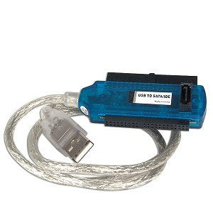Green Connection IDE/SATA to USB 2.0 Cable Adapter - Turn Your 2.5", 3.5" IDE or SATA Drive Into A USB Drive!