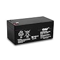 Casil 12V 3.3AH Rechargeable Sealed Lead Acid SLA AGM Battery Replaces 12volt 3ah 3.2ah 3.4ah