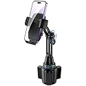 bokilino Cup Phone Mount for Car, [Upgraded Version] Universal Cup Phone Cradle Holder with Long and Adjustable Neck, Friendly Compatible with Cell