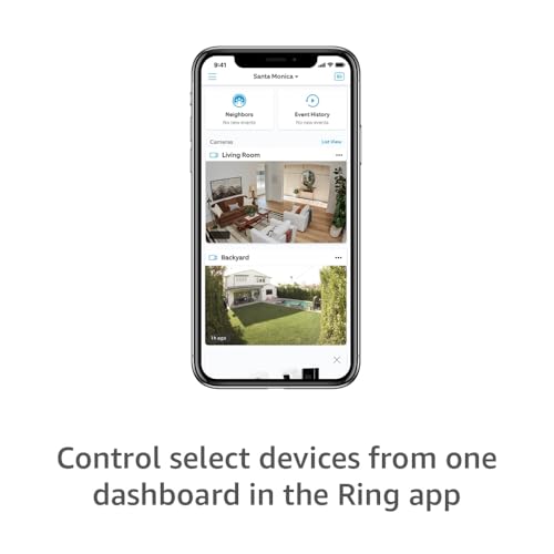 Ring Alarm Motion Detector 2-Pack (White) | Pet-Friendly Security with Adjustable Settings | 90° Coverage & 25ft Range | Easy Installation | Base