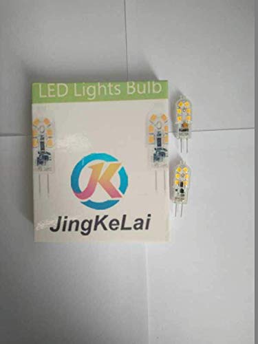 G4 LED Light Bulbs G4 Bi-Pin Base 1.5W (20W Halogen Bulb Equivalent) 12V Warm White 3000K LED Bulbs for Landscape Ceiling Under Counter Puck
