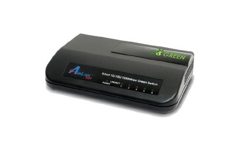 AirLink101 AGSW502 5-Port 10/100/1000Mbps Green Switch