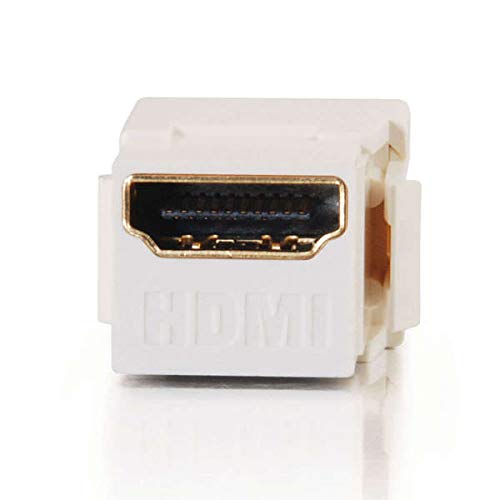 C2G 03345 Snap-In HDMI F/F Keystone Insert Module, TAA Compliant, White - TAA Compliant