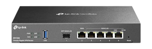 TP-Link ER7206 Multi-WAN Professional Wired Gigabit VPN Router Increased Network Capacity SPI Firewall Omada SDN Integrated Load Balance Lightning