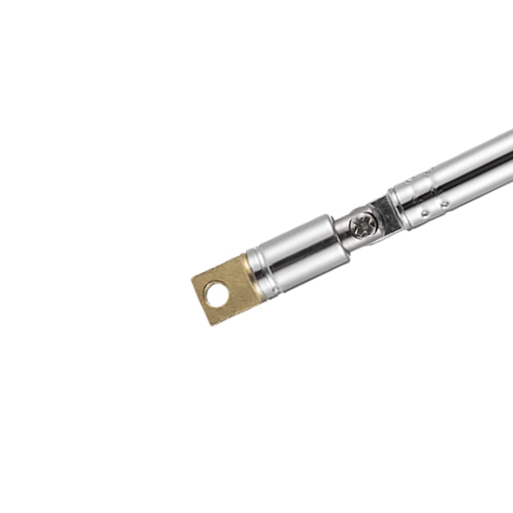 POBADY 2PCS FM Telescopic Antenna DAB Radio Antenna 7 Sections FM Portable Radio Antenna 57.5CM/22.6IN for TV FM/VHF/UHF Stereo DVB-T Reception