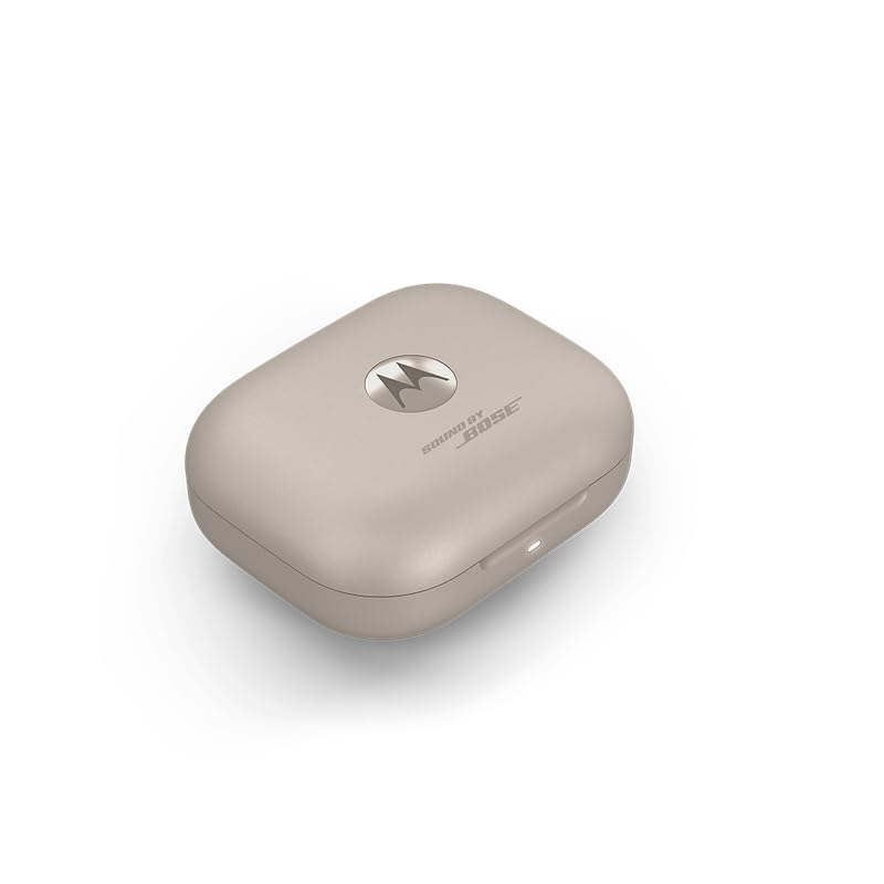 Motorola Moto Buds+ Hi-Res Audio, Dynamic ANC, Dual Drivers, up to 38 Hours of Playtime, Water-Repellent Design - (Gray)