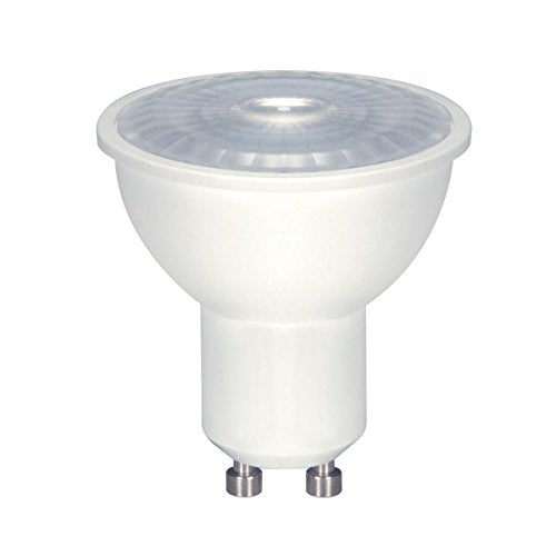 Satco S9382-6.5 Watt MR16 LED Reflector Light Bulb; 2700K Warm White; 500 Lumen; 40 Deg. Beam Angle; GU10 Bi-Pin Base; Dimmable, 120 Volt (6 Bulbs)