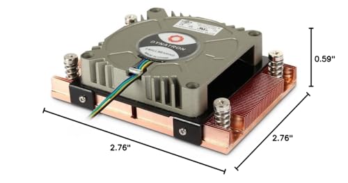 Dynatron A18 1U Active PWM Blower with Copper fins Active heatsink for AMD Socket AM4