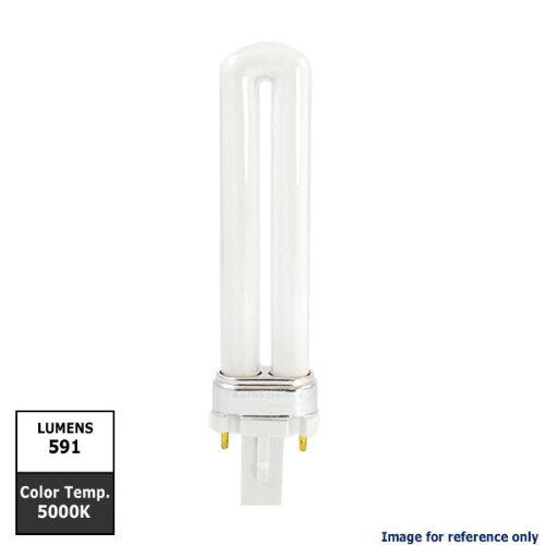 Sylvania 20308 - CF9DS/850 Single Tube 2 Pin Base Compact Fluorescent Light Bulb