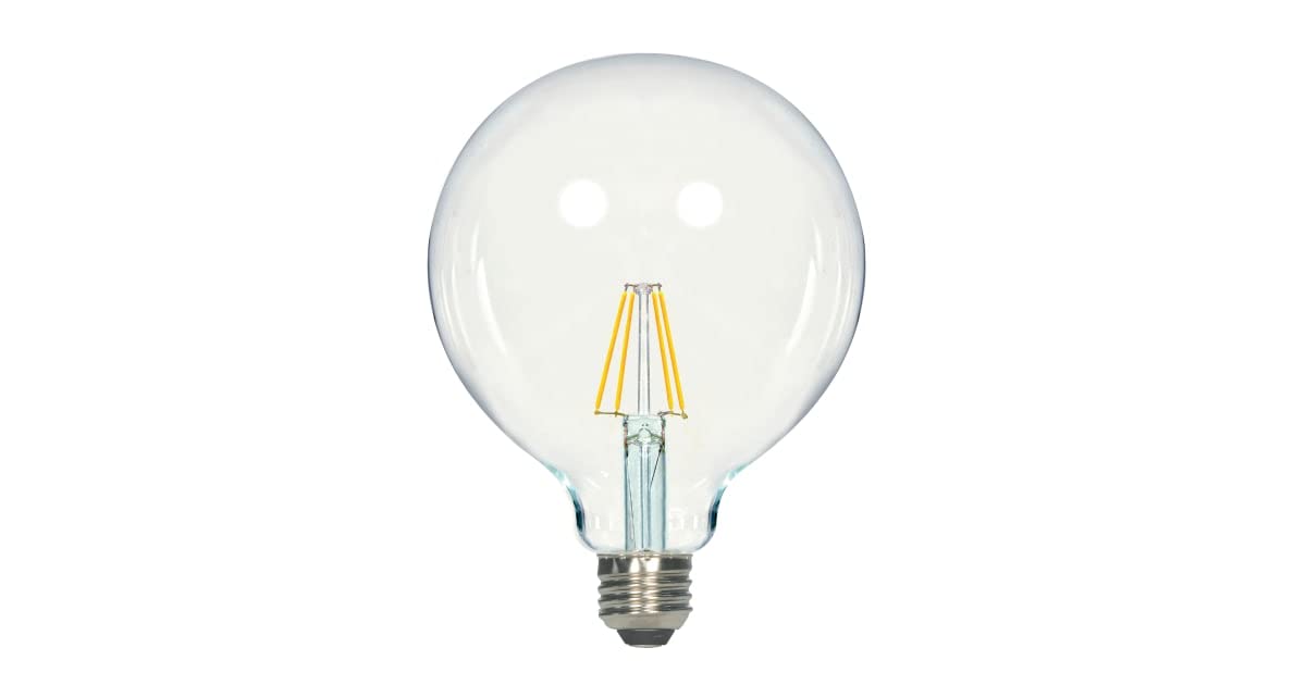 Satco S9565 Medium Light Bulb in Light Finish, 6.50 inches
