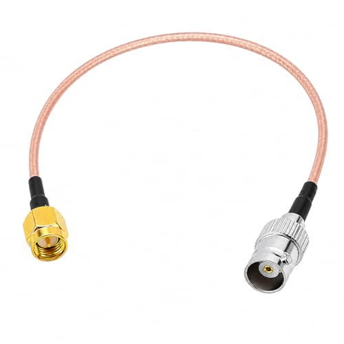 RedYutou BNC Cable SMA Male to BNC Female Cable SMA Connector (60cm/24inch) for rf Applications/Wireless LAN Devices/Wi-Fi Radios External Antenna etc