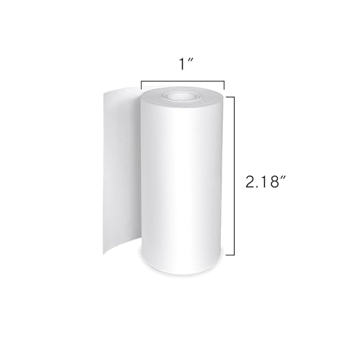 Core Innovations Thermal Printer Paper Bundle - 5 Rolls (3 Self-Adhesive Sticker Rolls + 2 Thermal Paper Rolls) for Wireless Portable Printer, Photos