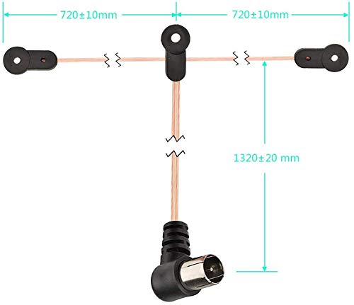 Bingfu FM Radio Dipole Antenna 75 Ohm Indoor AM Loop Antenna for Pioneer Onkyo Yamaha Marantz Indoor Bluetooth Home Stereo Receiver AV Audio Video