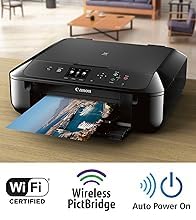 Canon PIXMA MG5720 Wireless Photo All-in-One Inkjet Printer, Copy/Print/Scan, Sold as 1 Each