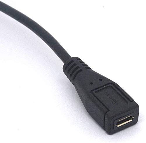 GLHONG Micro USB On Off Cable Micro-USB Male to Female Switch Charging Cord for Raspberry Pi, Arduino, Smartphone, Powerbank(Only for Charge,Not…