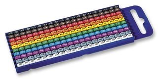 HELLERMANN TYTON W1-270 Cable Marker, Clip ON, 0-to-9, 200PC