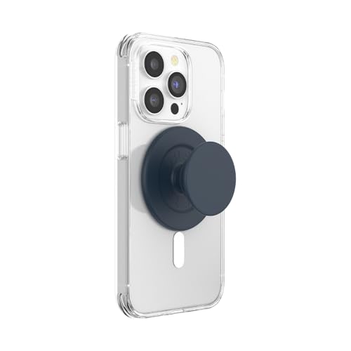 PopSockets Phone Grip for MagSafe, Magnetic Holder, Phone Stand - Soft Touch Navy