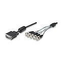 15 FT. VGA To RGBHV (5 BNC) Breakout Cable, HD15 Male / 5-BNC Male