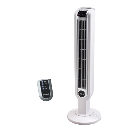 Lasko Oscillating Tower Fan with Remote Control - 36" - 2510 - White