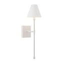 Savoy House 9-5201-1-83 Jefferson Vintage Traditional Metal Wall Sconce, 1-Light 60 Watt, 20" H x 6" W, Bisque White