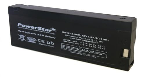 PowerStar 12V 2.3Ah Replacement for Panasonic Camcorders OmniMovie VHS AFX8 (Camcorder Battery) (1 Pack)