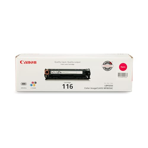 Canon Genuine 116 Magenta Toner Cartridge Compatible with MF8050Cn, MF8080Cw