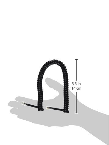 6' Handset Cord GCHA444006-FBK Gloss Black