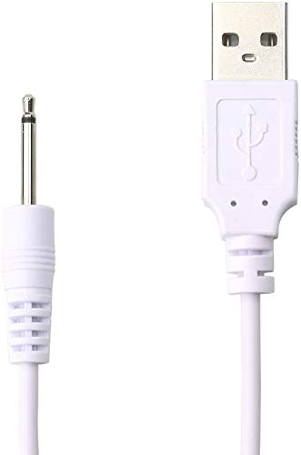 Accessonico 2.5mm Charger 2.5mm to USB 2.5 mm DC Charging Cable (2-Pack 3.3FT) Replacement DC Cord (White)
