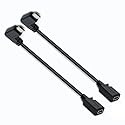 ZJKJHJY 2-Pack 90 Degree USB Type C Male to Mini USB femlae Cable,USB 3.1 Male to Mini 5-Pin B USB Female Adapter for Laptop Adapter Converter…