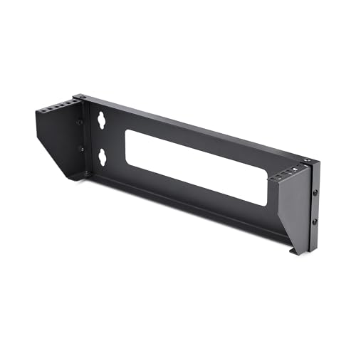 StarTech.com 2U Vertical Wall-Mount Bracket for 19inch Rack Mountable Equipment, 121lb/55kg Capacity, for Patch Panels/Servers
