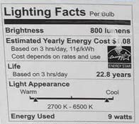 Feit Electric 60W LED Multicolor WiFi Smart Bulb (2 Pack)