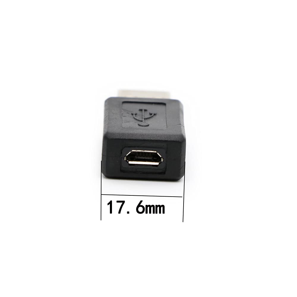 rgzhihuifz 3 Pack USB 2.0 A Male to USB Micro Female Adapter Converter