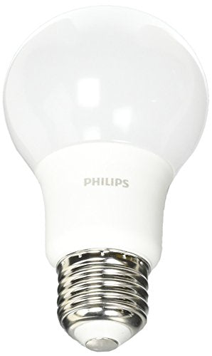 PHILIPS LED Frosted Non-Dimmable A19 Light Bulb - Pack of 2 - EyeComfort Flicker Free - 9W = 60W - 800 Lumen - Daylight (5000K) - E26 Base - Indoor