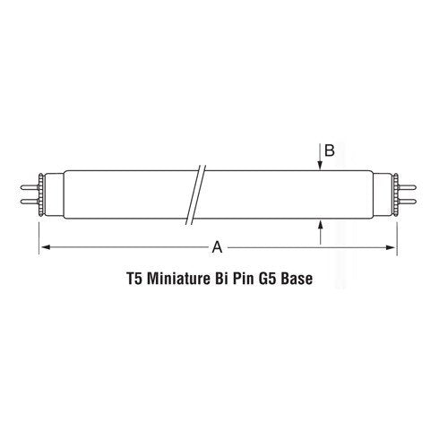 Bulbrite F8T5BLB 8-Watt Fluorescent T5 Black Light Blue