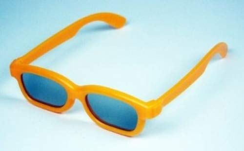 Children's Passive 3D Glasses for Kids - 1 Pair - Home Cinema or Theater - Red Color