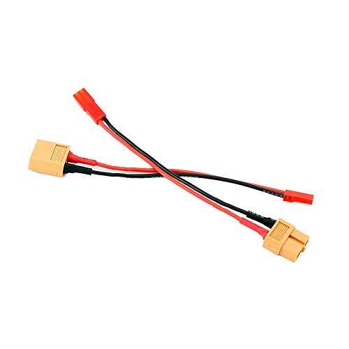 2pairs JST Male to XT60 Male/JST Female to XT60 Female Adapter with 10cm 4in 20awg Wire(BDHI-13)