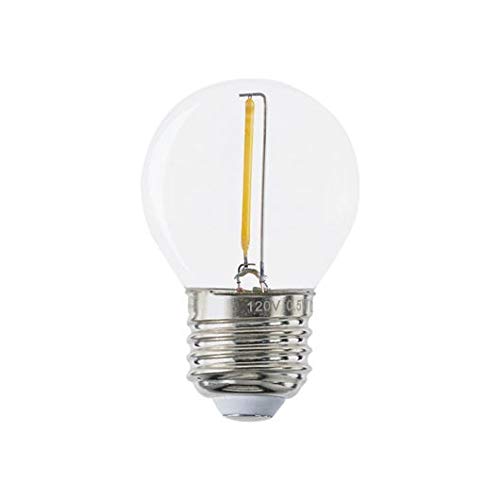 VOLT Indoor/Outdoor 120V 50FT E26 LED Bistro String Lights (Black) Hanging Globe Lights for Trees, Porch, Deck, Lanai, Patio, Garden, Yard, Balcony or