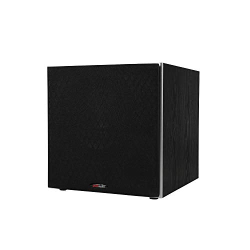 Polk Audio PSW10 10" Powered Subwoofer Home Audio - Power Port Tech, Up to 100 Watts, Big Bass in Compact Design, Easy Setup with Home Theater