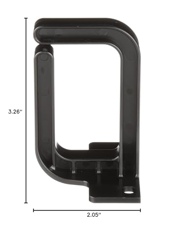 Panduit CMVDR1S Vertical Cable Management D-Ring, 1-Inch Wide, Black