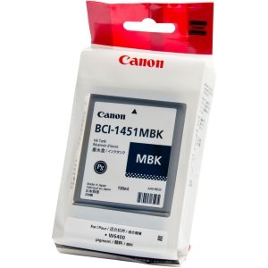 Canon BCI-1451MBK-PG Matte Black Ink Tank 130ML for Imageprograf W6400
