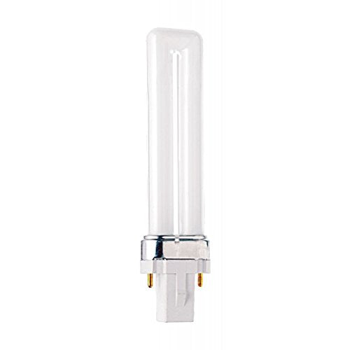 Sylvania 20327 CF7DS/827 7w Dulux S, 2-Pin, Compact Fluorescent 2700K, G23 Base, 4-Pack