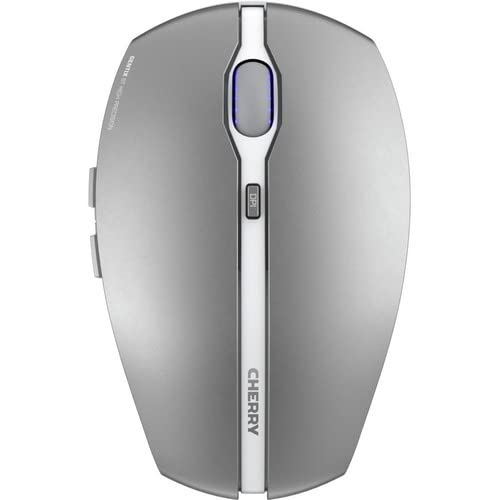 Cherry GENTIX BT Wireless Bluetooth Mouse, Multi-Device Function for up to 3 Devices, Switchable Resolution (1000/2000 DPI), 7 Buttons and Scroll