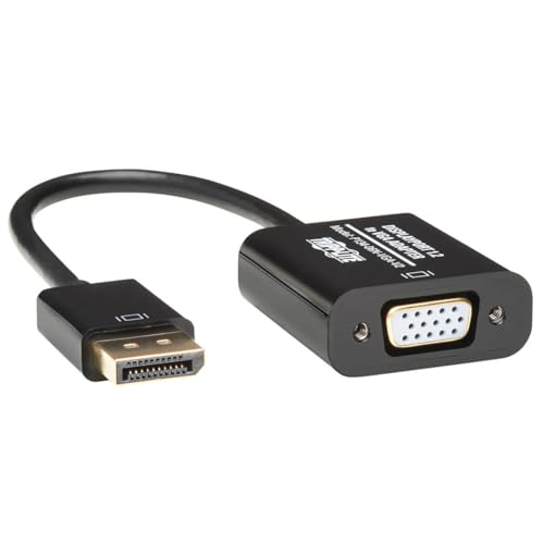 Tripp Lite Eaton Tripp Lite DisplayPort to VGA Adapter Cable Active Converter, Displayport 1.2, DP to VGA, 6 inches / 15.2 Centimeters, 3-Year