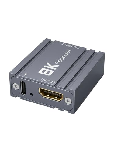 KSRplayer 8K HDMI 2.1 Active Repeater, 52ft Extender for 8K60/4K120