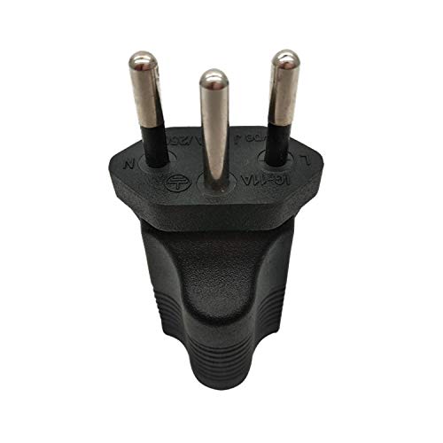 Tekit Swiss US Plug Adapter Electrical Adapter,USA NEMA 5-15R Receptacle to Switzerland Swiss SEV 1011 Plug,Swiss to US 3 Prong 5-15R Power…