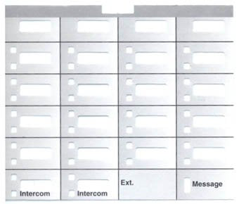 Avaya Lucent Partner 18D 18 Button Display Series 1 Desi Plastic & Paper 10 Pack
